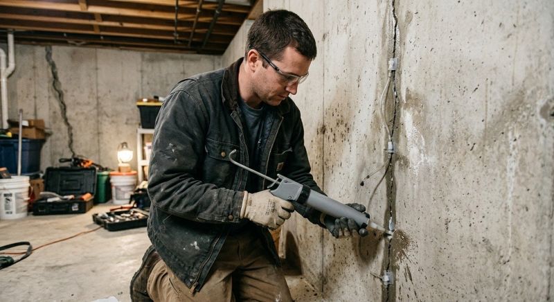 Basement Crack Repair in Concord, NC