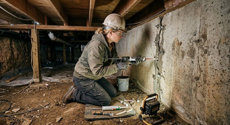 Basement Foundation Repair in Davidson, NC