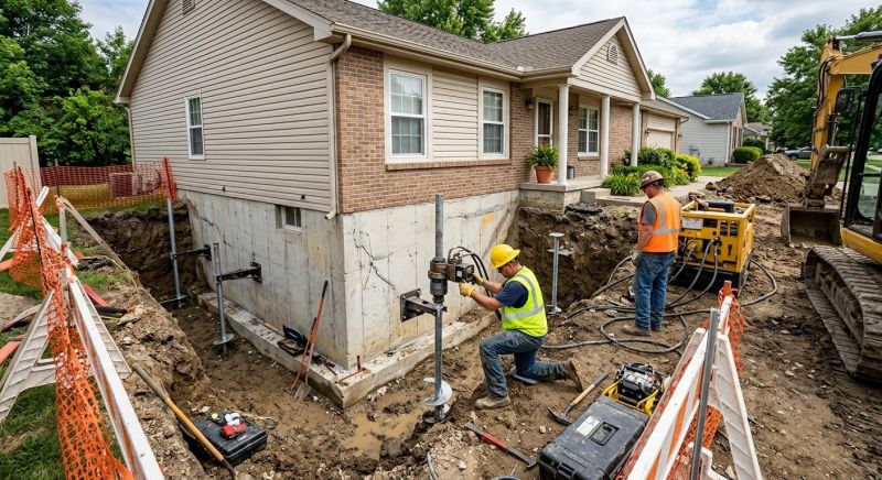 Building Foundation Repair in Concord, NC