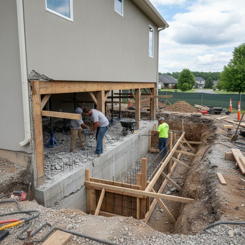 Building Foundation Repair in Rockwell, NC
