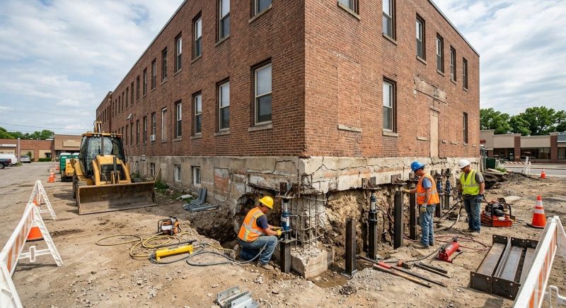 Commercial Foundation Repair in Concord, NC