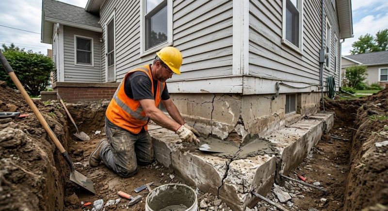 Concrete Foundation Repair in Rockwell, NC