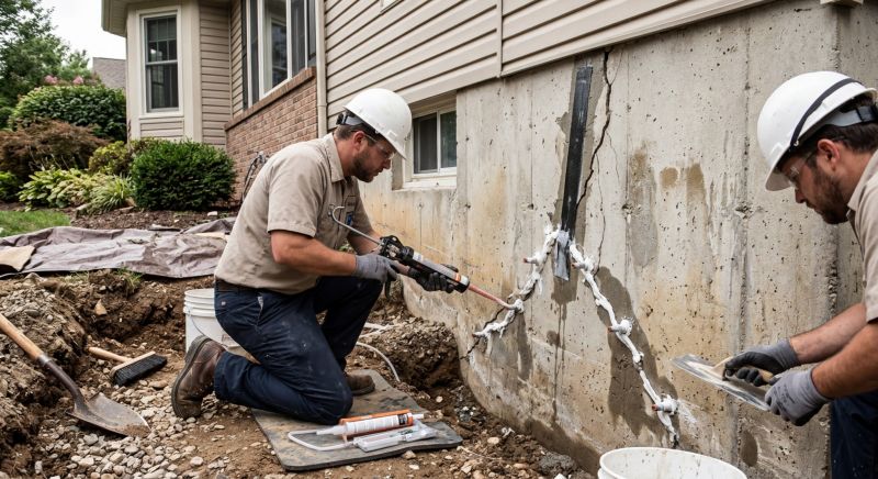 Cracked Foundation Repair in Albemarle, NC