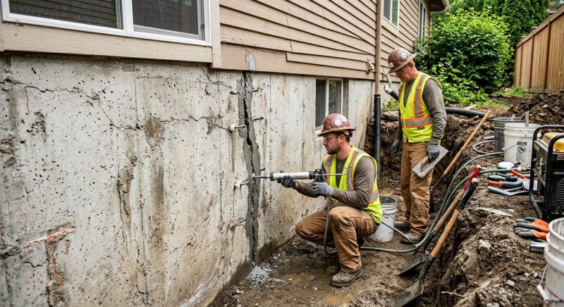 Cracked Foundation Repair in Cabarrus County, NC