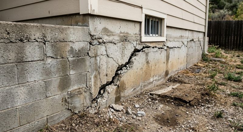 Cracked Foundation Repair in Cornelius, NC