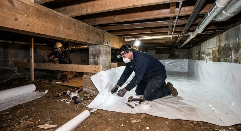 Crawl Space Leveling in Concord, NC