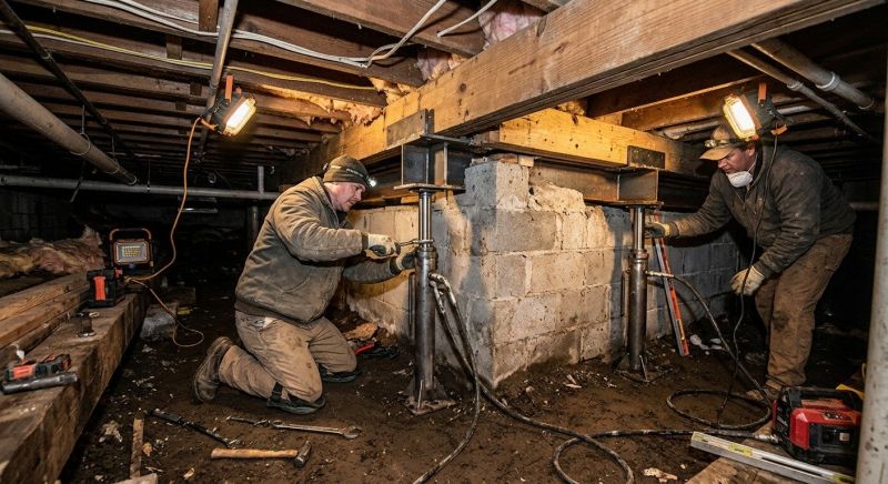 Crawlspace Foundation Repair in Rockwell, NC