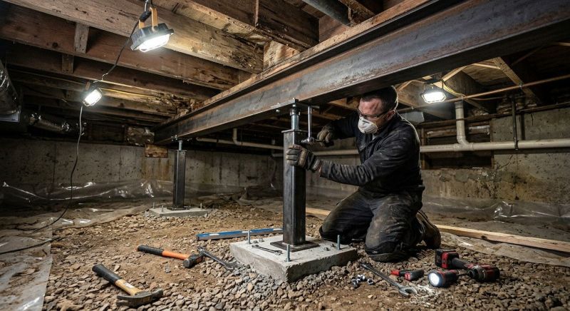 Crawlspace Structural Repair in Concord, NC