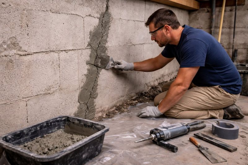 Foundation Crack Repair in Mecklenburg County, NC