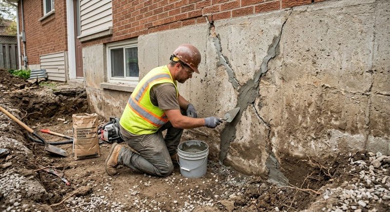 Foundation Crack Repair in Salisbury, NC