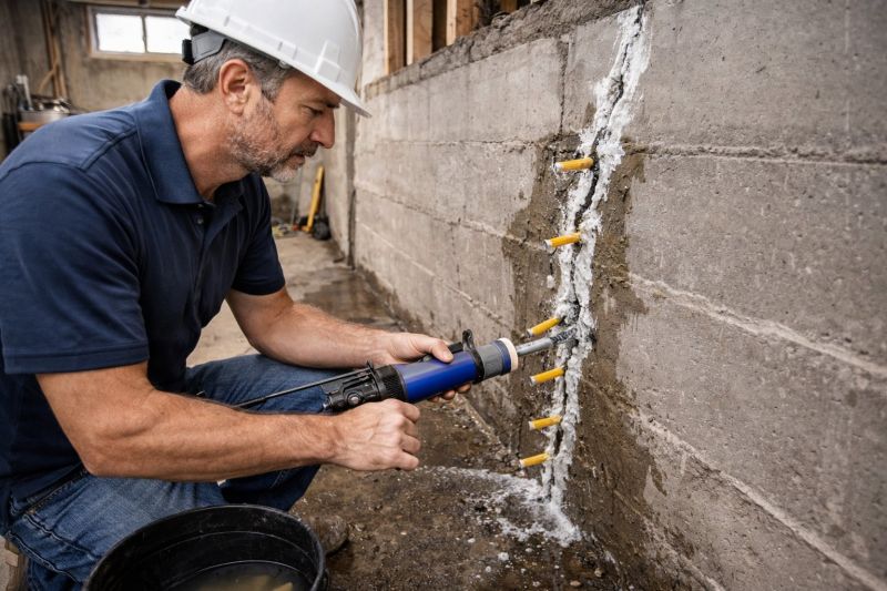 Foundation Crack Sealing in Concord, NC