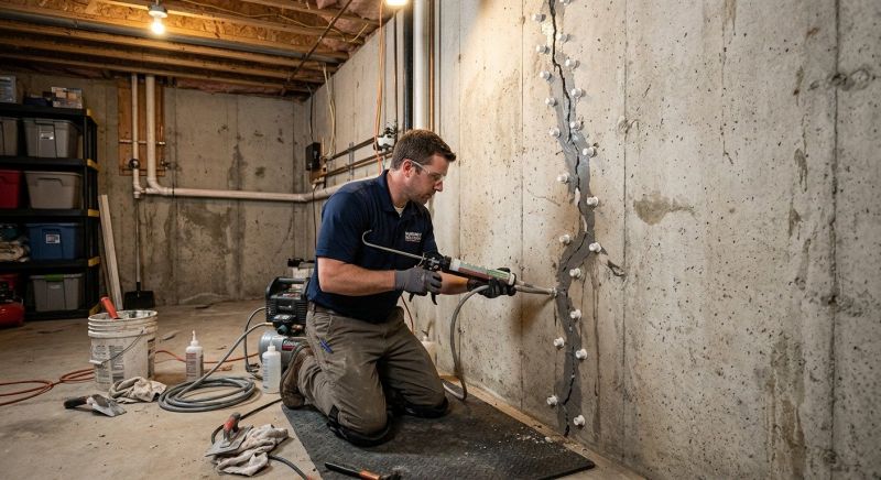 Foundation Crack Sealing in Concord, NC