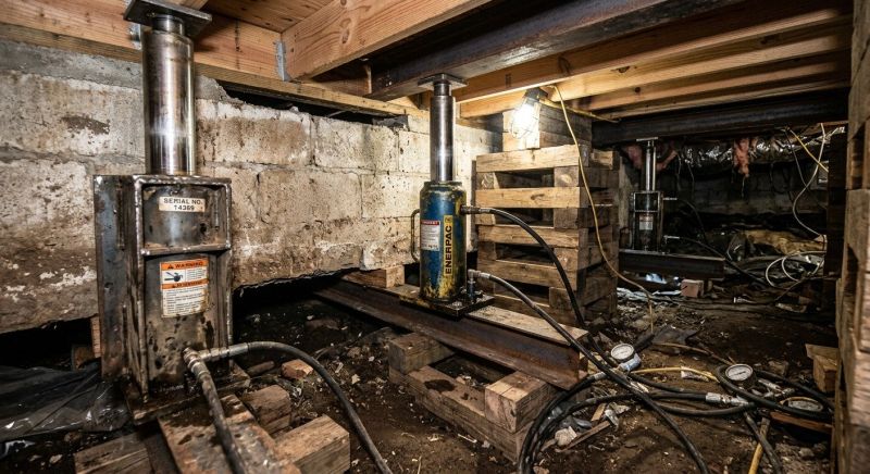 Foundation Jacking in Cabarrus County, NC