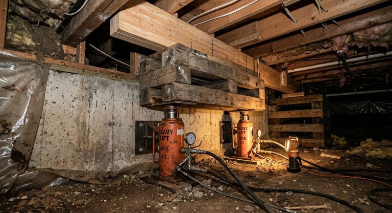 Foundation Jacking in China Grove, NC