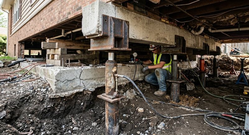 Foundation Lifting in Albemarle, NC