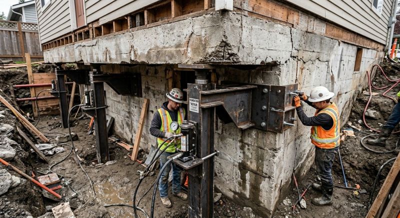 Foundation Lifting in Mooresville, NC