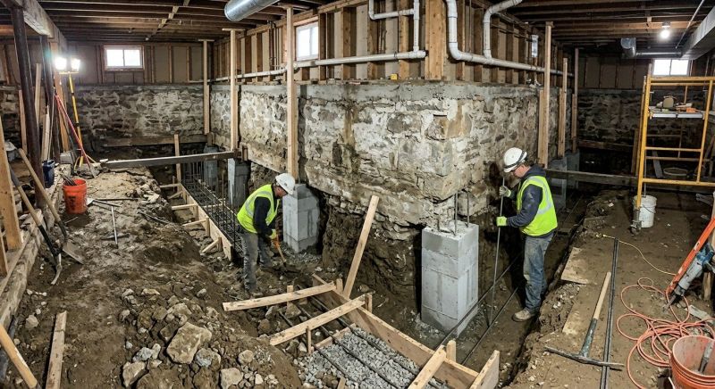 Foundation Underpinning in Concord, NC