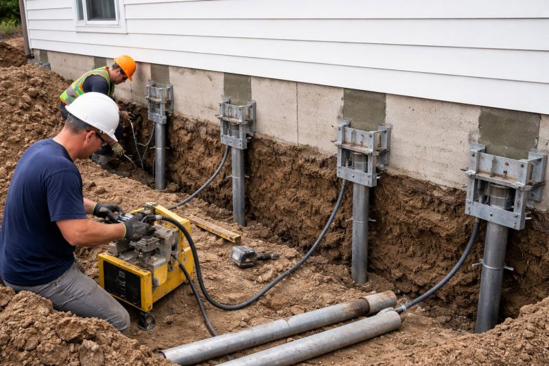Helical Piers Installation in Concord, NC