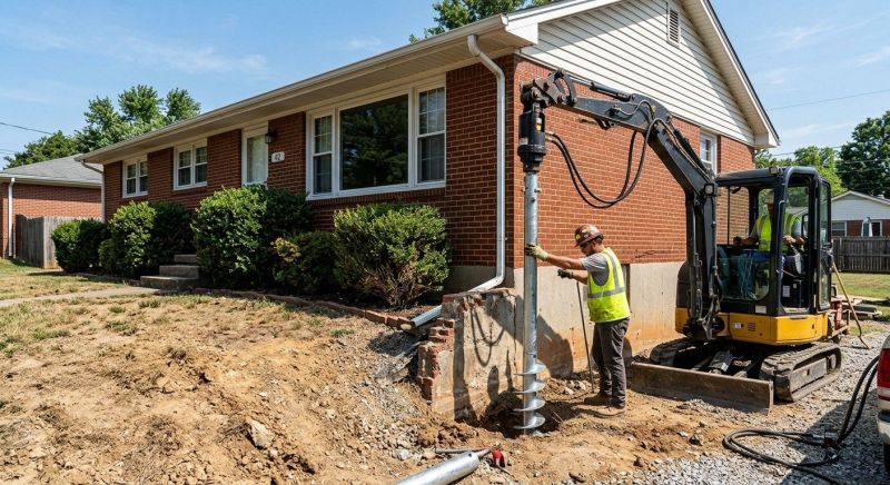 Helical Pile Installation in Concord, NC