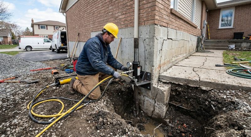Sinking Foundation Repair in Cornelius, NC