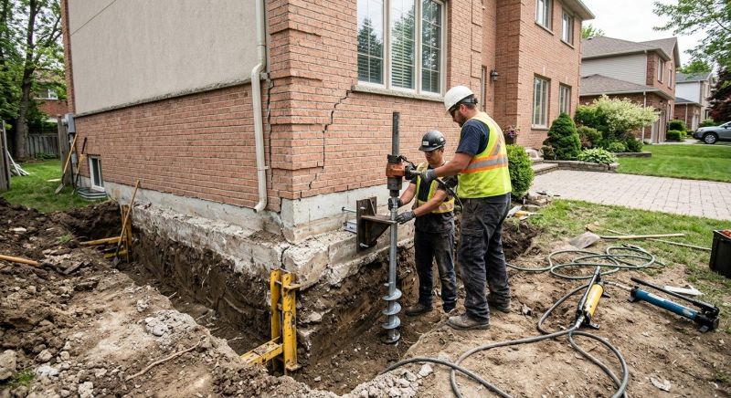 Sinking Foundation Repair in Locust, NC