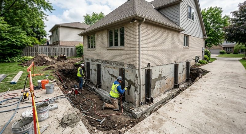 Sinking Foundation Repair in Locust, NC