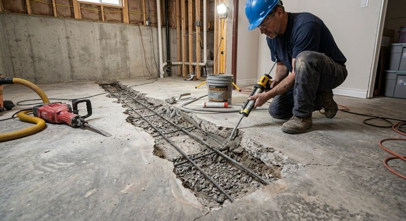 Slab Foundation Repair in Concord, NC