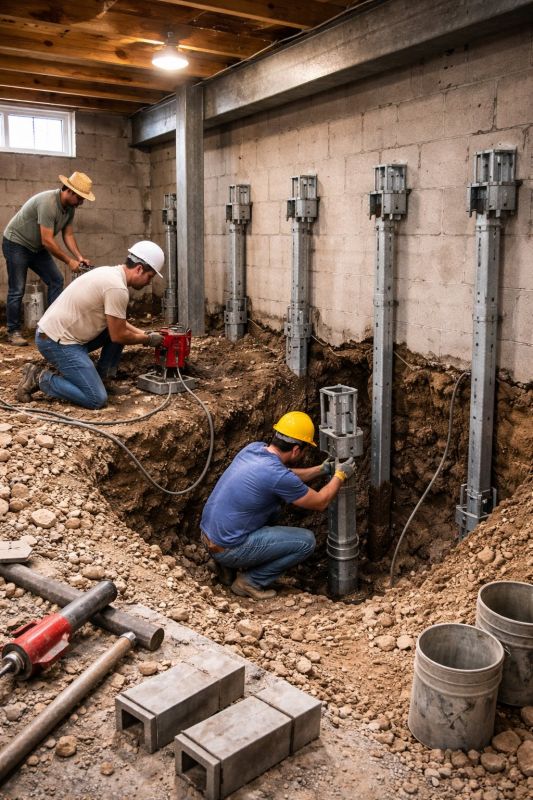 Structural Underpinning in Concord, NC