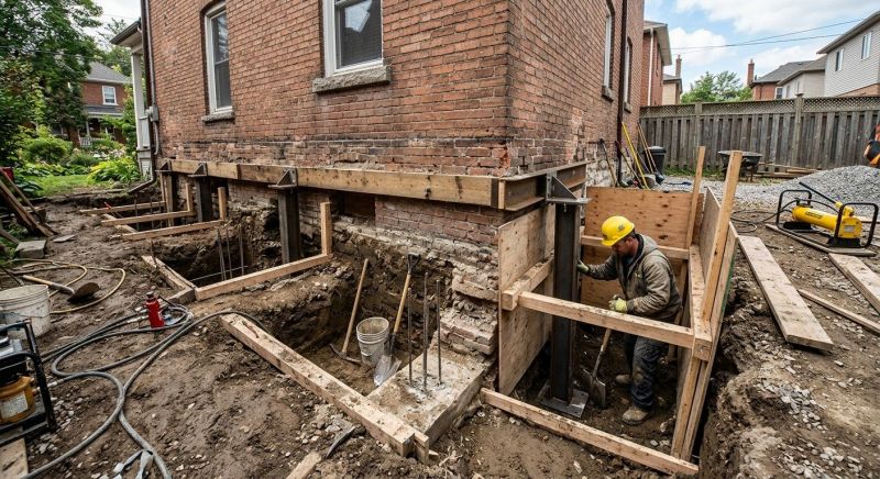 Structural Underpinning in Concord, NC